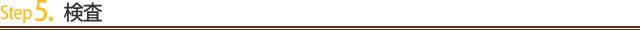 Step5.検査
